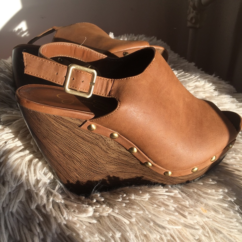 Jessica Simpson slingback wedges